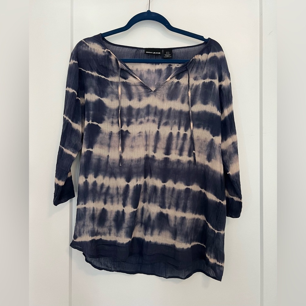 DKNY 3/4 Tie Dye Shirt